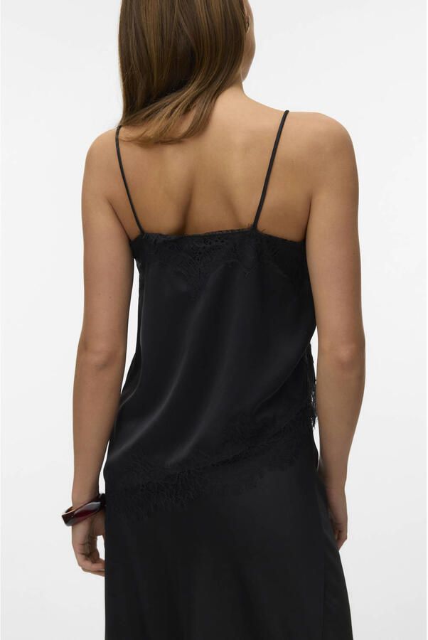 VERO MODA asymmetrische top zwart - Foto 3