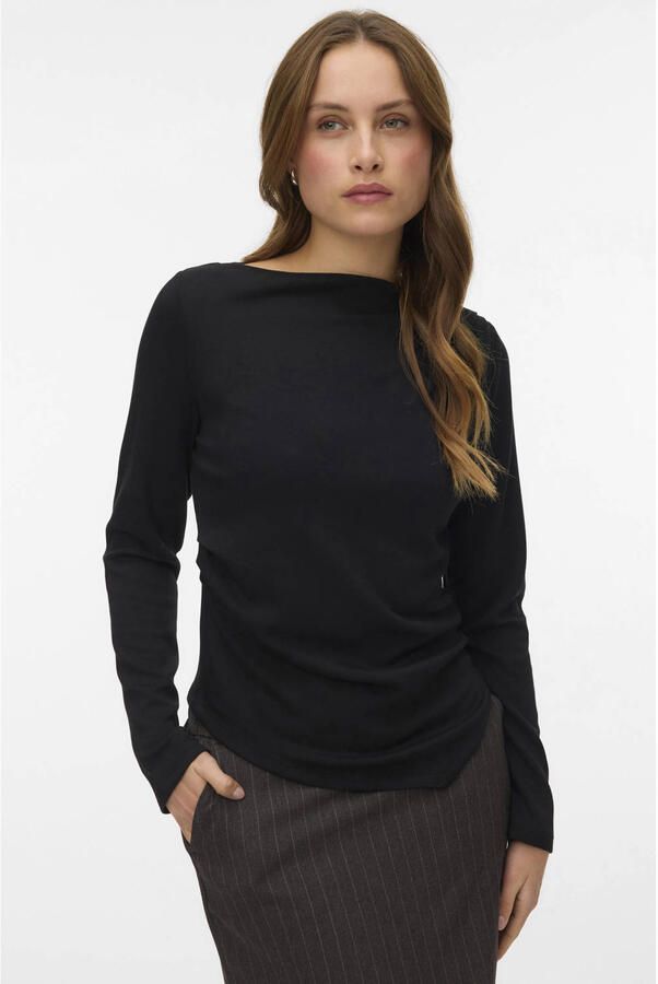 VERO MODA asymmetrische top zwart