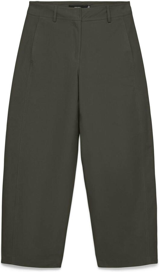 VERO MODA barrel casual broek donkergroen