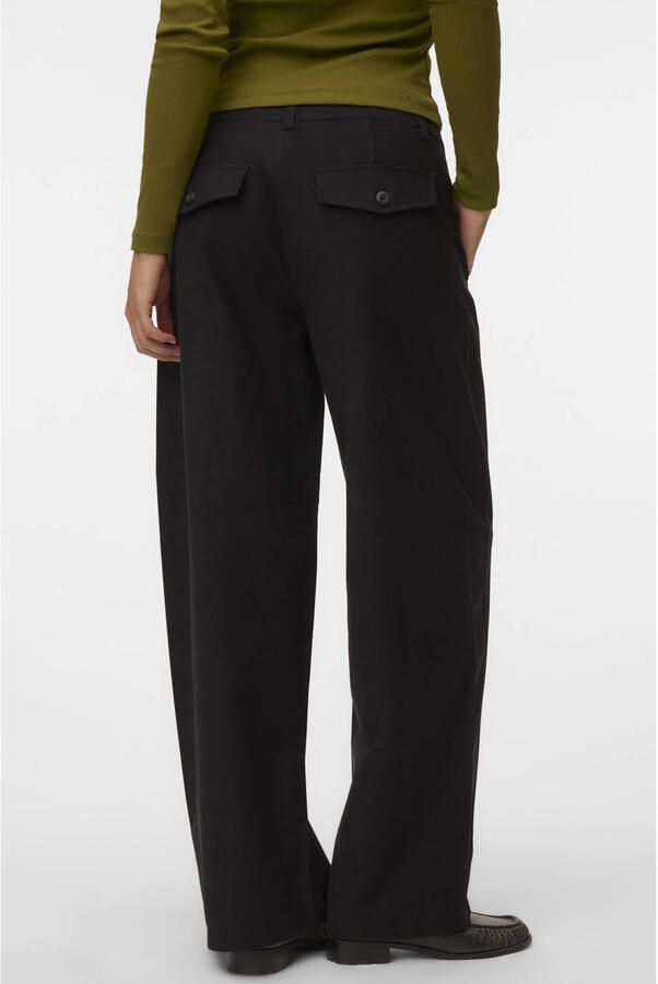 VERO MODA barrel casual broek zwart - Foto 2