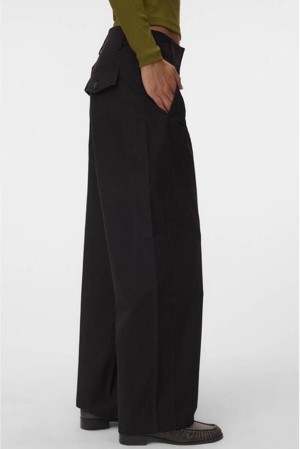 VERO MODA barrel casual broek zwart - Foto 3