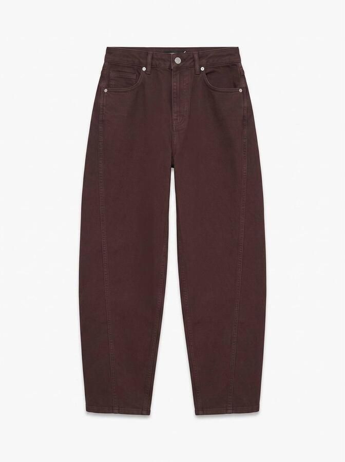 VERO MODA barrel jeans bruin