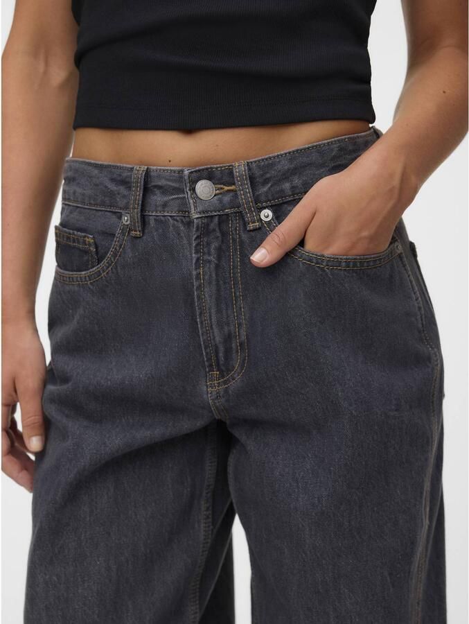 VERO MODA barrel jeans dark grey denim - Foto 2