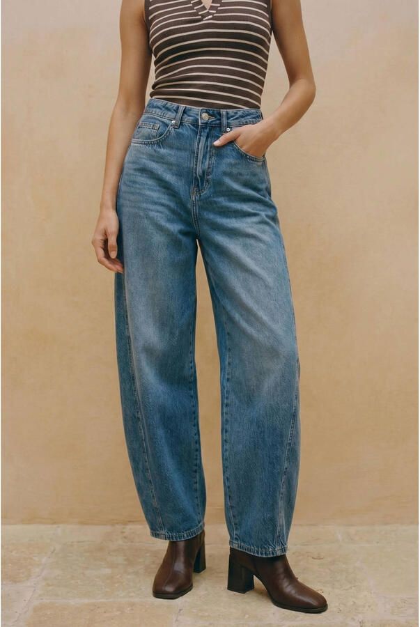 VERO MODA barrel jeans VMZOE mediumblauw - Foto 4