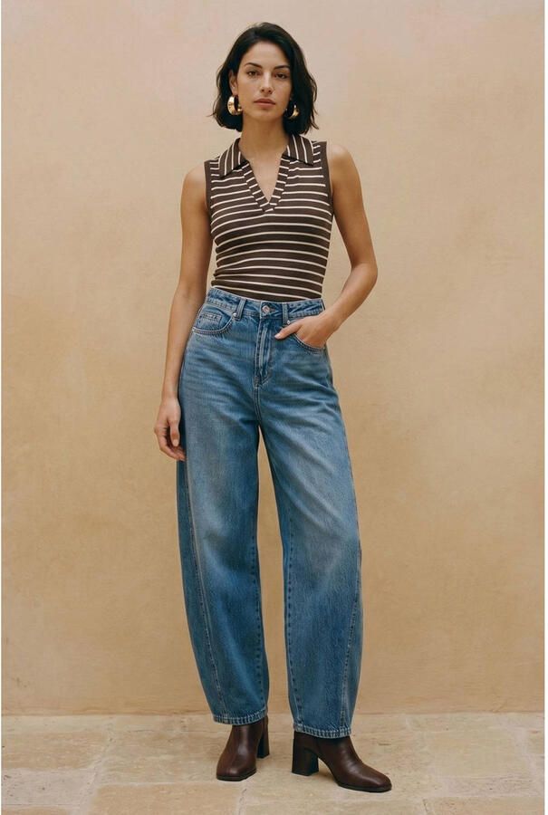 VERO MODA barrel jeans VMZOE mediumblauw - Foto 3