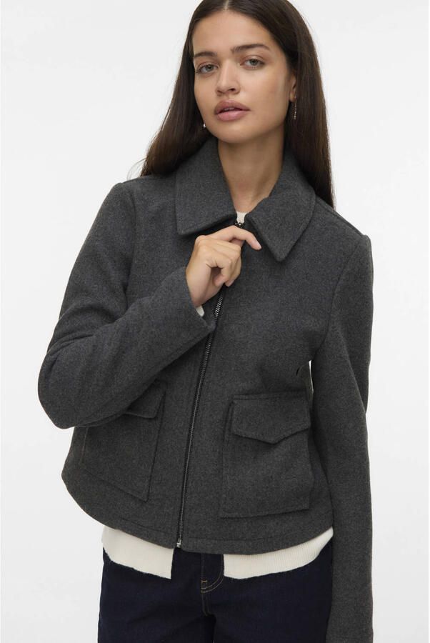 Vero Moda Regular fit jack met klepzakken model 'SAFIR'