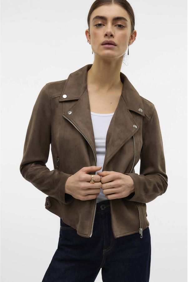 Vero Moda Bikerjack VMJOSE SHORT FAUX SUEDE JACKET GA NOOS