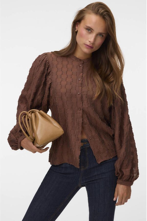VERO MODA blouse bruin
