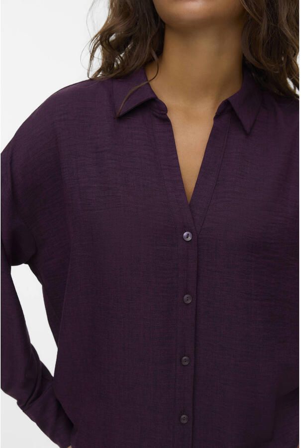 Vero Moda Blouse met lange mouwen VMMELANEY QUEENY LS SHIRT WVN NOOS