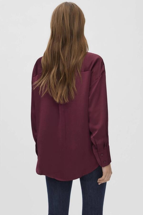 VERO MODA blouse donkerrood - Foto 2