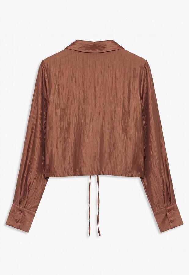 Vero Moda Toma LS Tie Woven Shirt Dames - Foto 2
