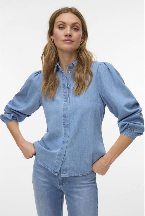 VERO MODA blouse lichtblauw
