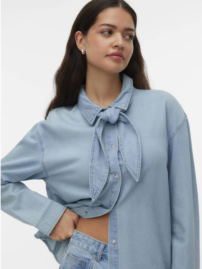 VERO MODA blouse lichtblauw