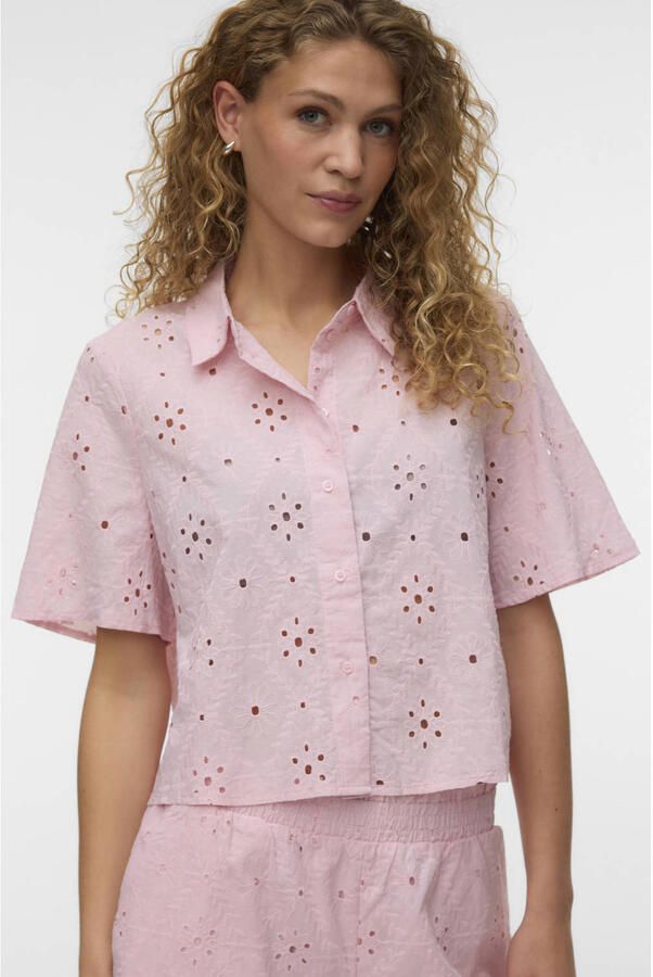 VERO MODA blouse lichtroze