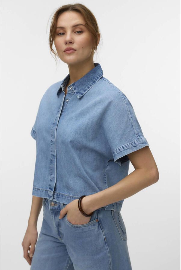 Vero Moda Ingeborg Denim Overhemd Dames - Foto 3