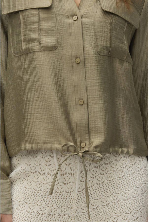 Vero Moda Toma LS Tie Woven Shirt Dames