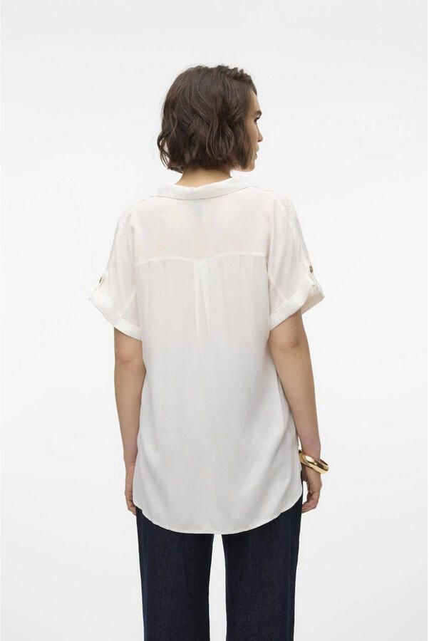 Vero Moda regular fit overhemdblouse van pure viscose model 'BUMPY' - Foto 3