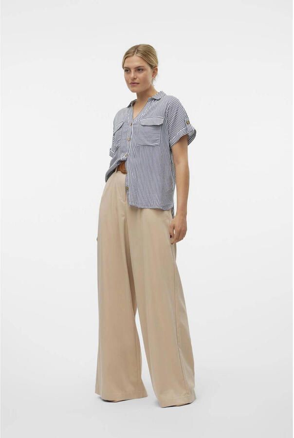 Vero Moda Regular fit overhemdblouse van pure viscose model 'BUMPY' - Foto 2