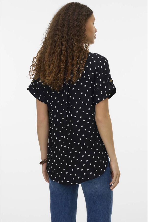Vero Moda comfort fit blouse van pure viscose model 'BUMPY' - Foto 3