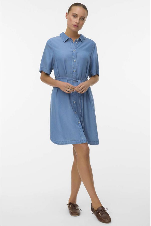 Vero Moda Getailleerde denimjurk van lyocell model 'BREE' - Foto 2