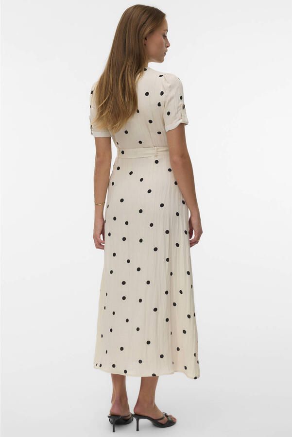 VERO MODA blousejurk met stippen ecru - Foto 3