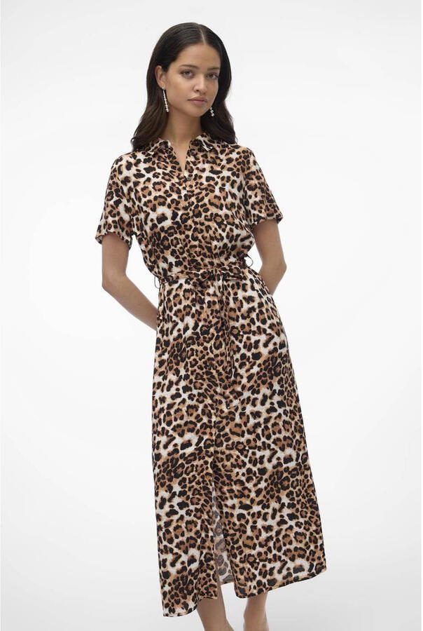 VERO MODA blousejurk VMEASY met panterprint en ceintuur - Foto 2