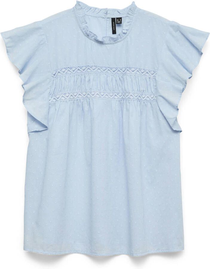 Vero Moda regular fit blousetop van puur katoen model 'TRINE' - Foto 2