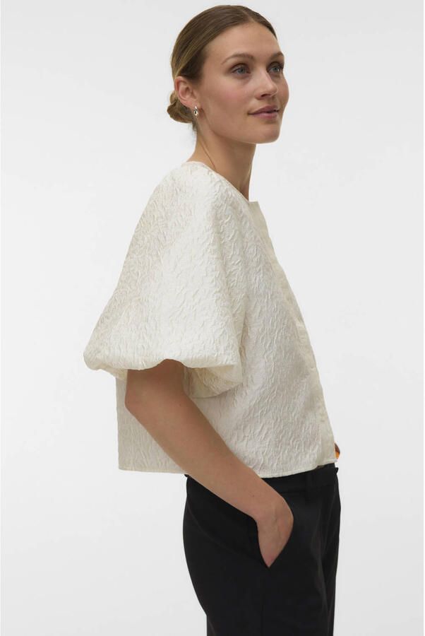 VERO MODA blousetop ecru - Foto 3