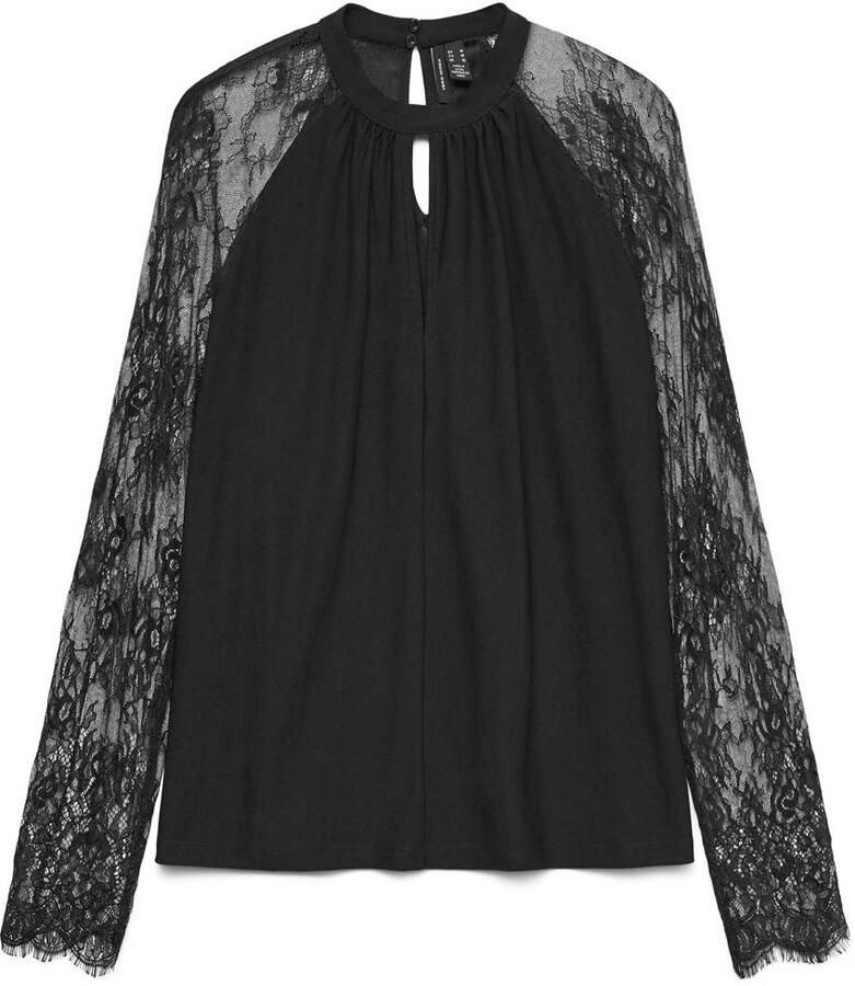 Vero Moda Regular fit blouse met opstaande kraag model 'MILLA'