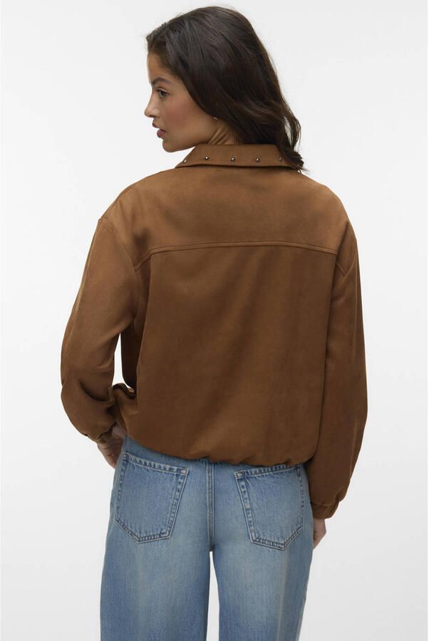 Vero Moda regular fit bomberjack met studs model 'ANDREA' - Foto 2