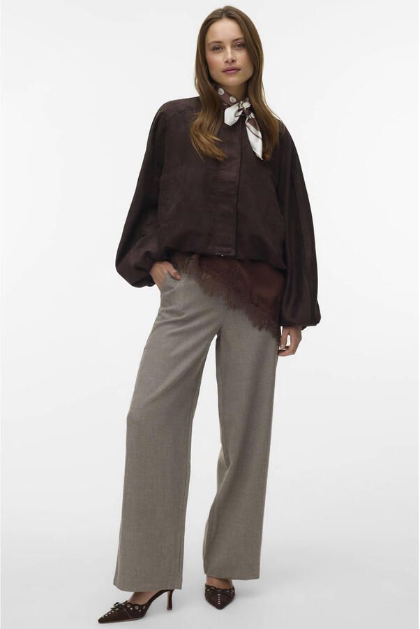 VERO MODA bomberjack donkerbruin - Foto 3