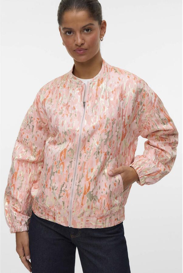VERO MODA bomberjack lichtroze