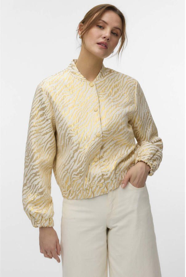 VERO MODA bomberjack met zebraprint