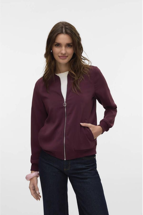 Vero Moda Regular fit bomberjack met fly-away-kraag model 'COCO' - Foto 2