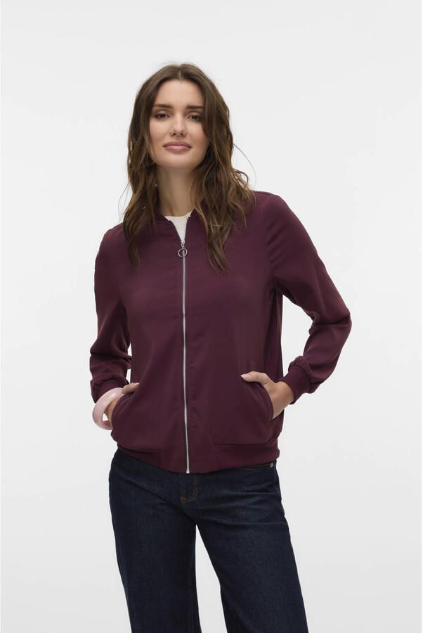 Vero Moda Regular fit bomberjack met fly-away-kraag model 'COCO'