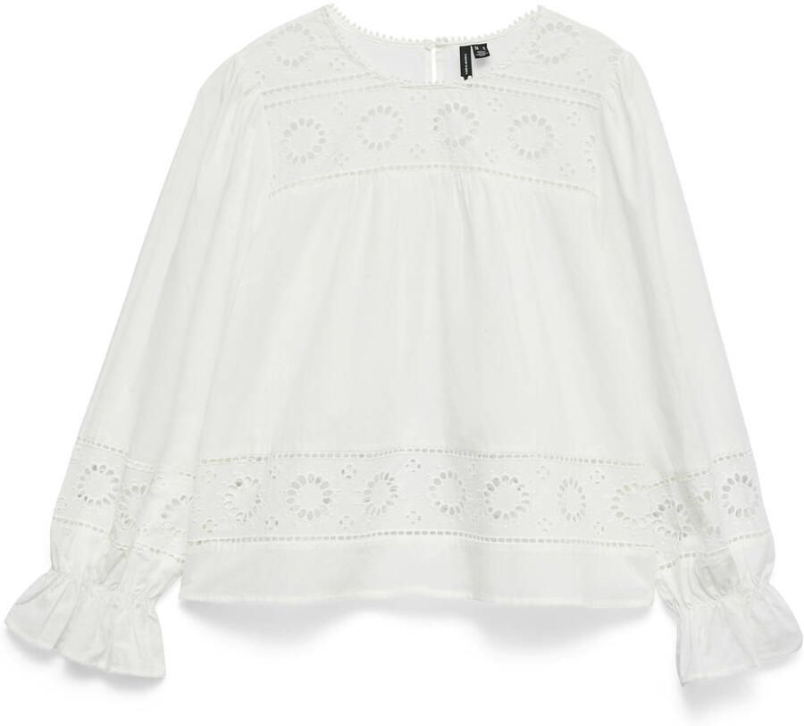 VERO MODA broderie top wit
