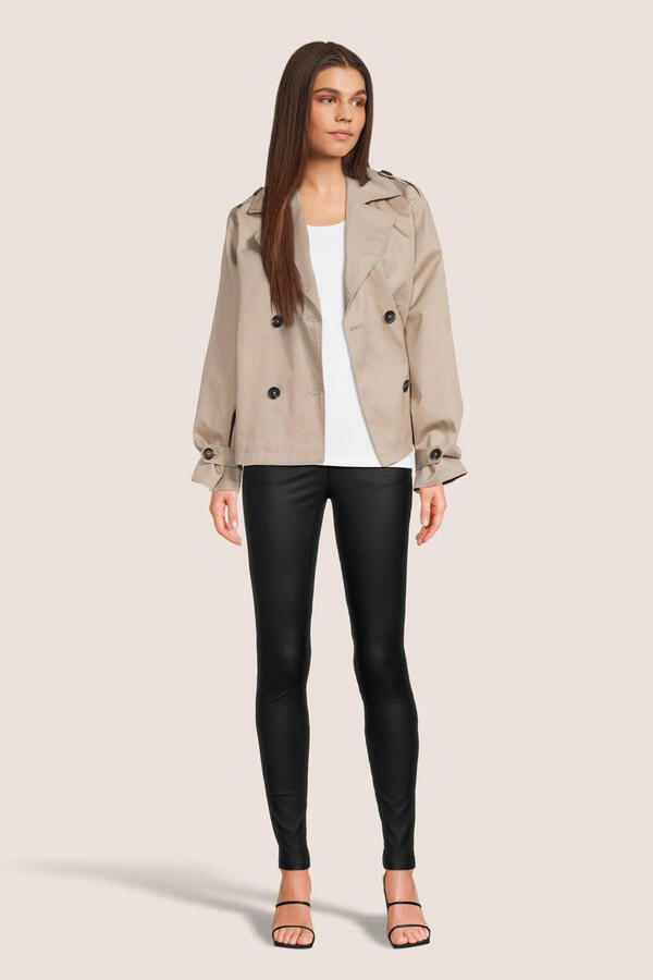 Vero Moda Zwarte broek met gladde coating Black Dames - Foto 2