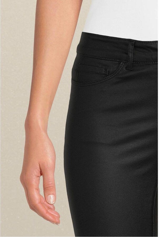 Vero Moda Zwarte broek met gladde coating Black Dames - Foto 2