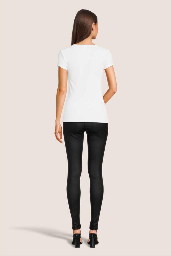 Vero Moda Zwarte broek met gladde coating Black Dames - Foto 3