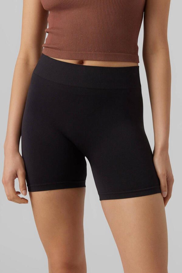 Vero Moda Zwarte Polyamide Shorts Lente Zomer Collectie Black Dames