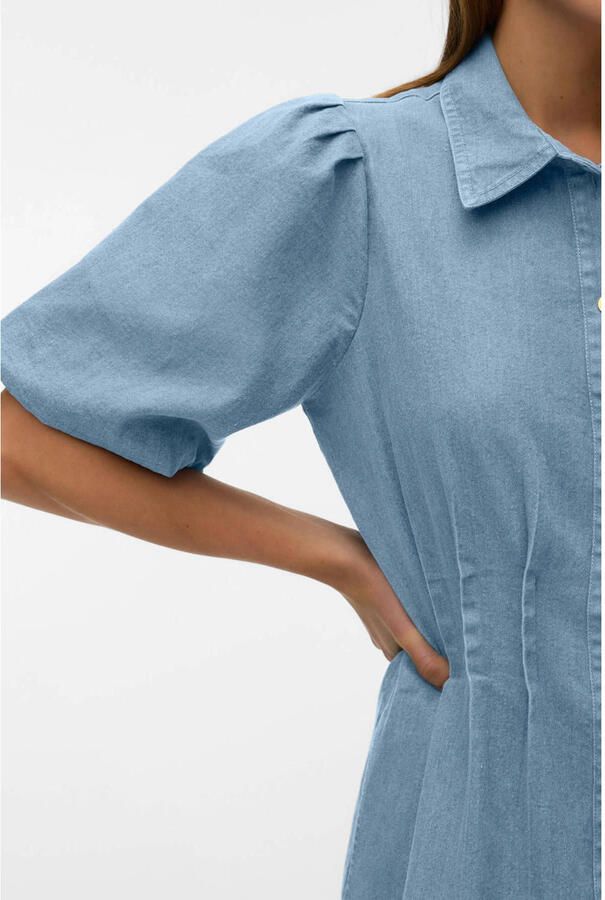 VERO MODA denim A-lijn jurk medium blue - Foto 2