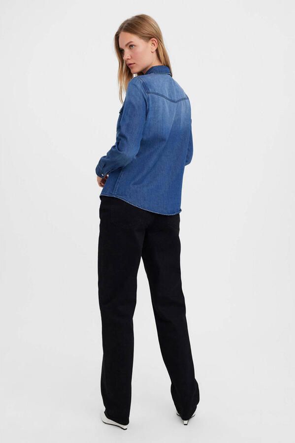 Vero Moda Jeansblouse VMMARIA LS DENIM SLIM SHIRT MIX NEW