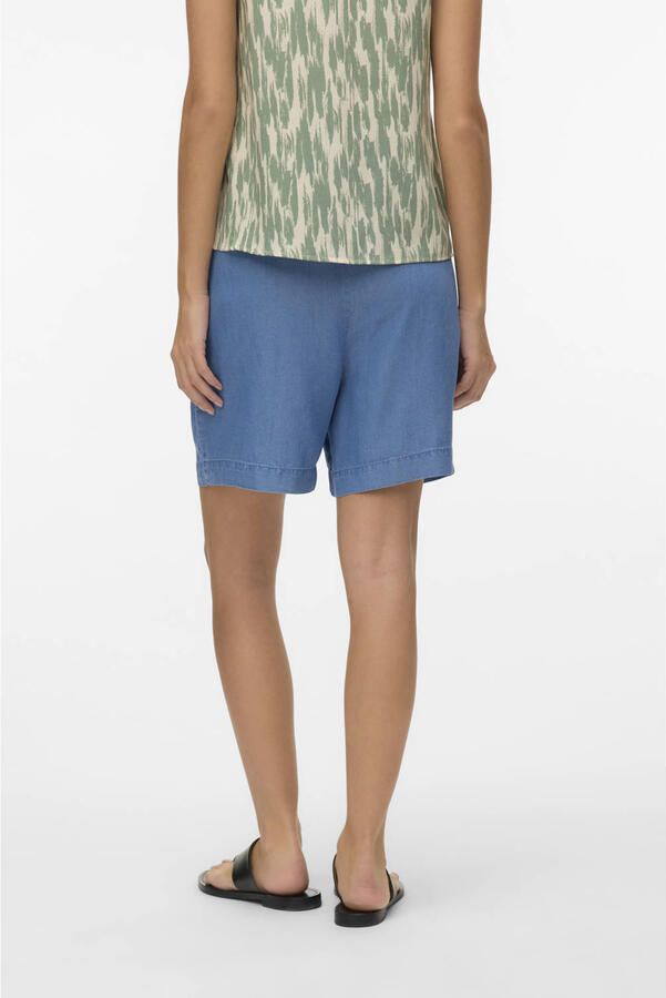 VERO MODA denim regular waist bermuda short medium blue denim - Foto 2