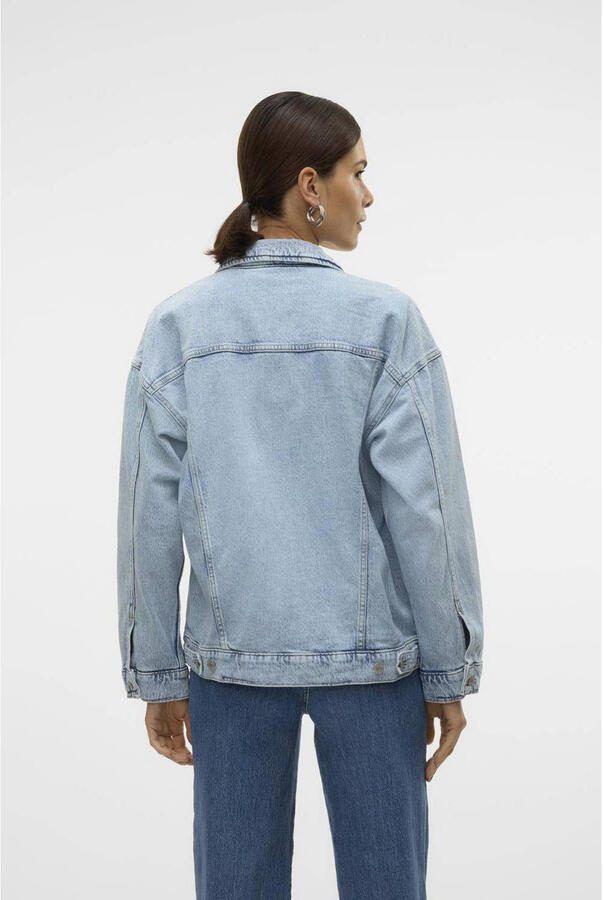 Vero Moda Regular fit jeansjack van katoenmix met fly-away-kraag model 'TESSA' - Foto 2