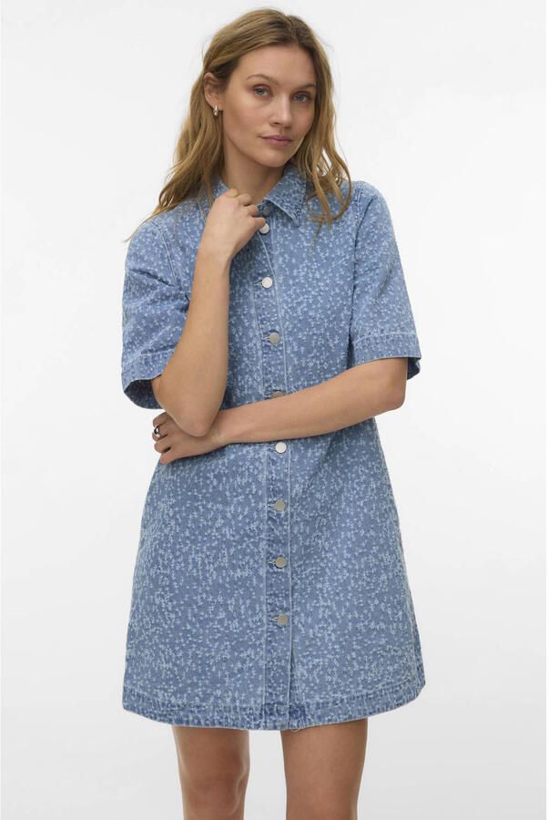 VERO MODA denim spijkerjurk light blue denim