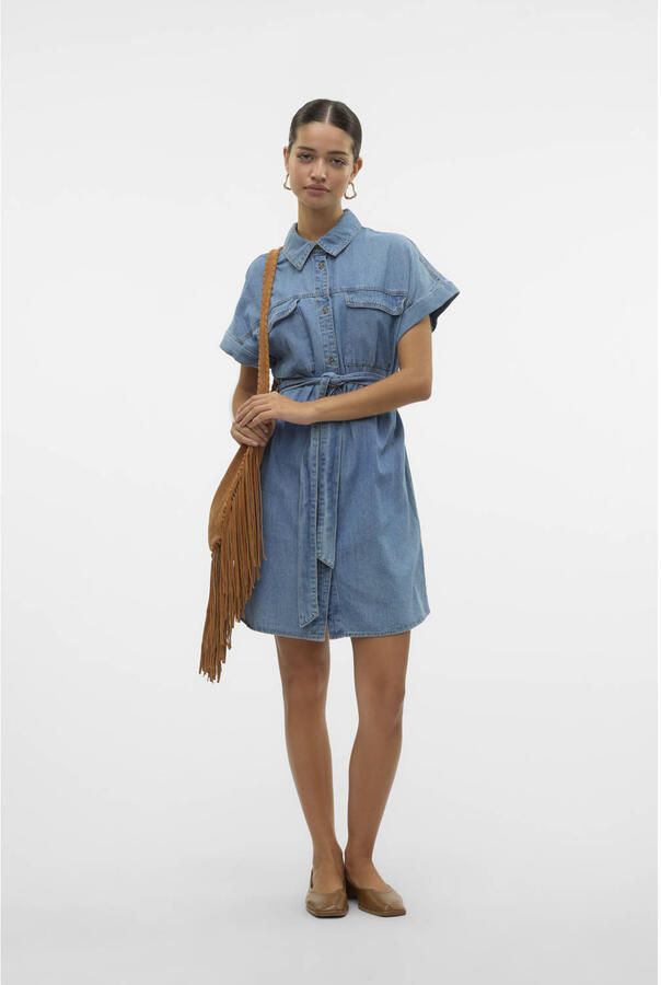 Vero Moda Getailleerde jeansjurk van puur katoen model 'NOTUS'