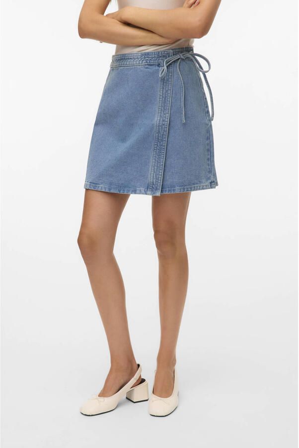 Vero Moda Jeans rok VMLIZA MR SHORT DENIM WRAP SKIRT GA NOOS