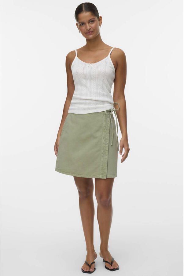 VERO MODA denim spijkerrok groen - Foto 3