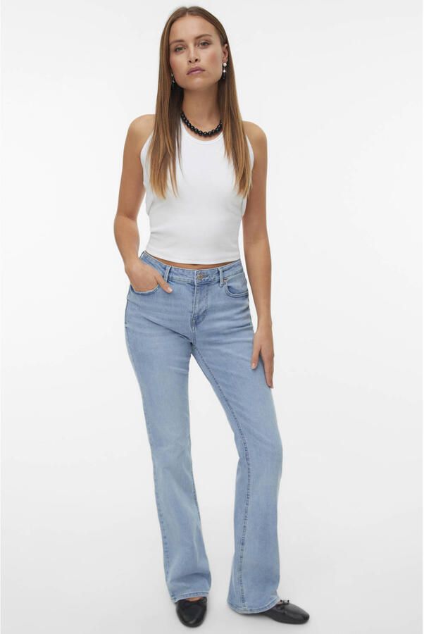 VERO MODA flared jeans light blue denim