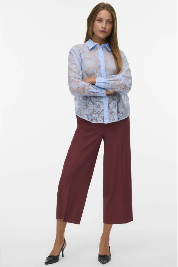 VERO MODA gebloemde blouse lichtblauw - Foto 2